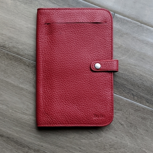 Leather passport wallet